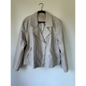 Blank NYC On The Rocks Moto Jacket Faux Leather Size‎ 2XL